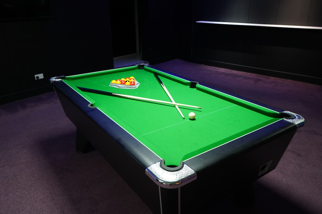 Billiards table in a lounge